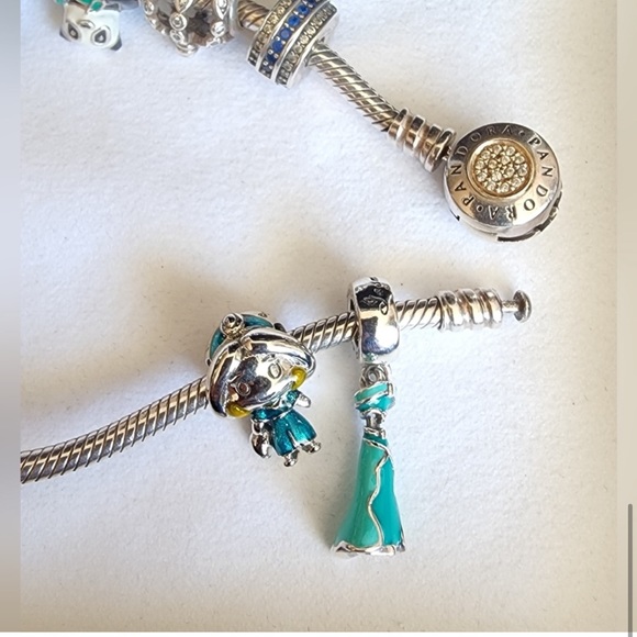 NWOT Pandora Disney Jasmine Dress Charm - Picture 15 of 15